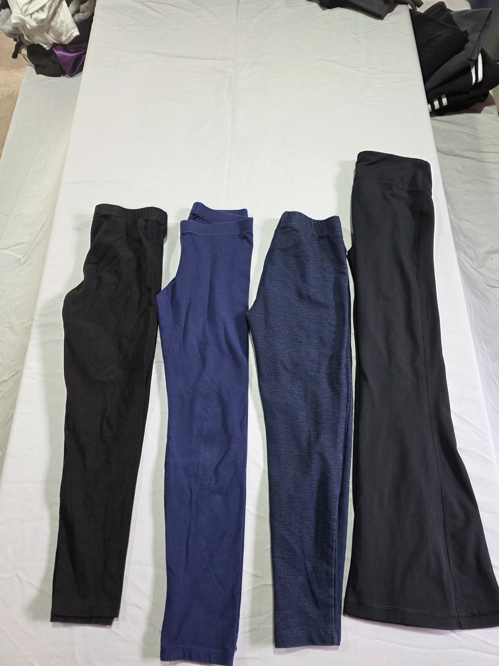 Reflex Girl's Leggings Set in Black & Navy Size 7-8